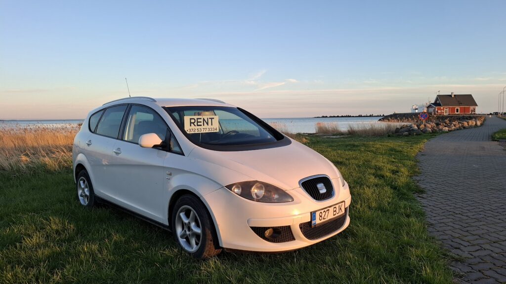 Discover Vormsi in comfort with a reliable four-wheeled car.