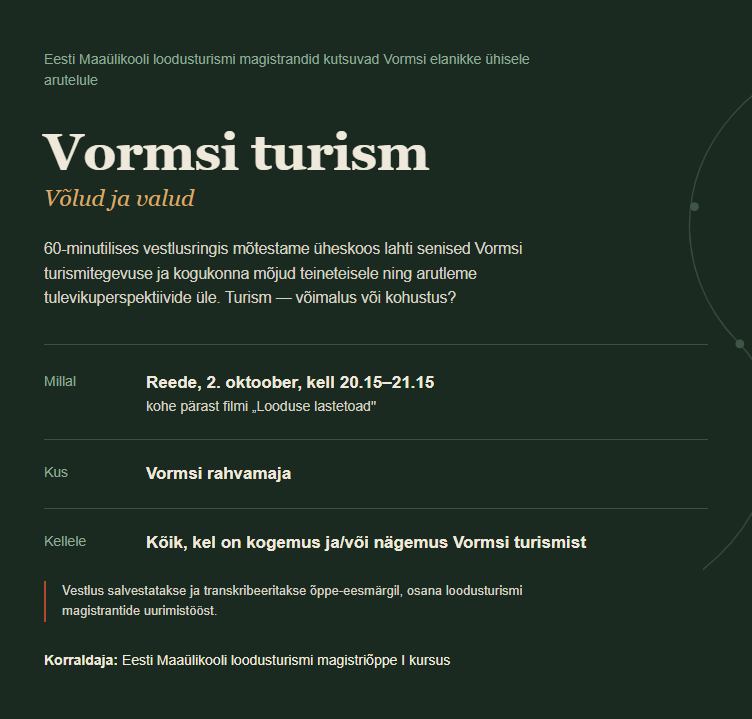 02.10.2026 EMÜ üritus peale kino